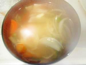 野菜たっぷり☆温まるぽかぽか卵スープ