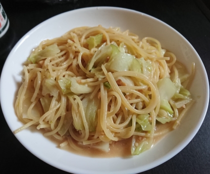 あまった味噌汁でパスタ