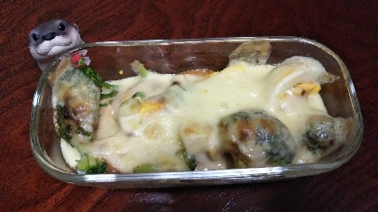 ブロッコリーと茹で卵☆味噌マヨチーズ焼き