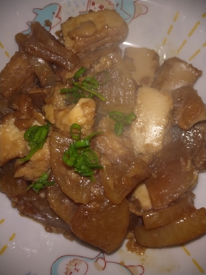 厚揚げと大根の照り煮