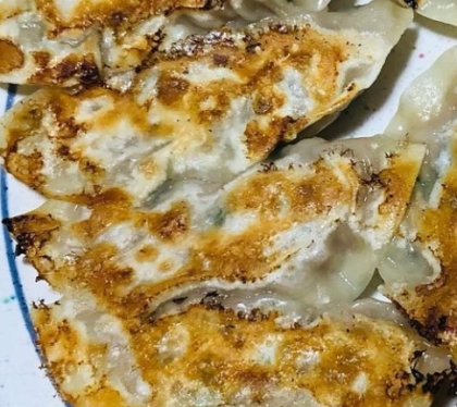 子供も食べやすい♬なすと大葉の餃子
