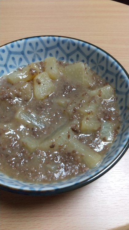 ちょっと挽肉多めで作りました。5歳の息子に好評でした。