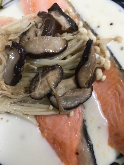 電子レンジで簡単に！レンジで簡単！銀鮭のクリーム煮