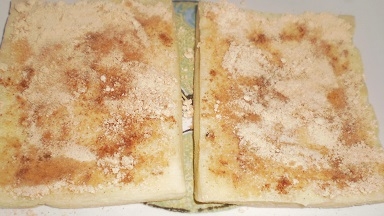 高野豆腐のシナモン黄な粉トースト