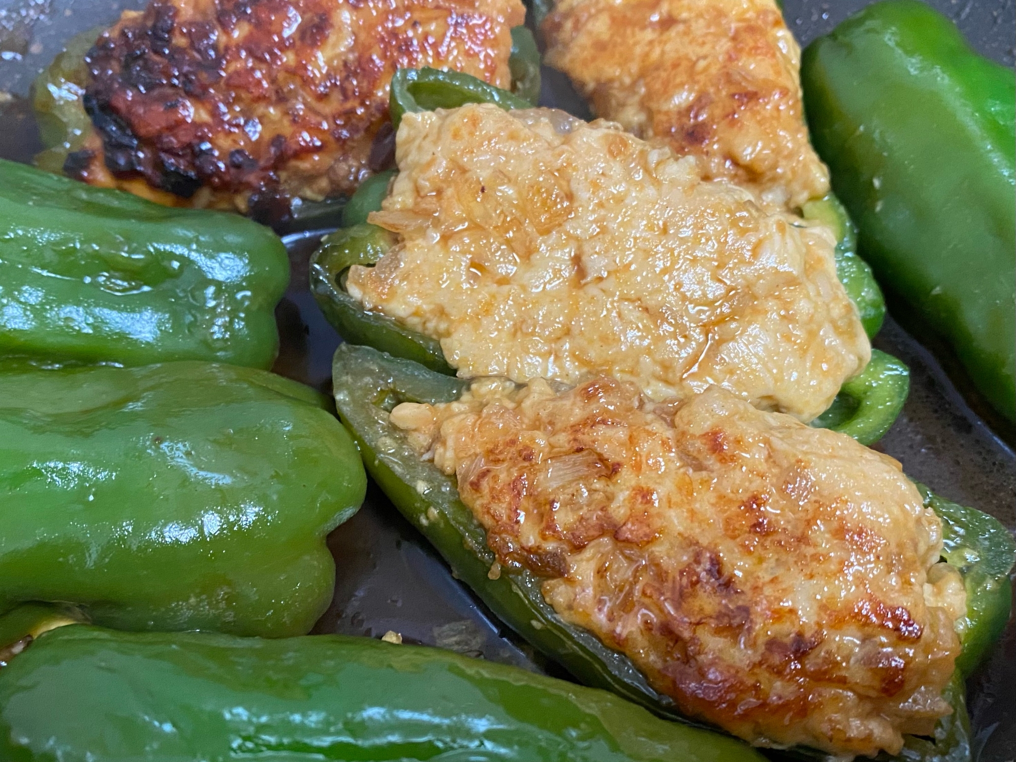 ピーマンの肉詰め✨