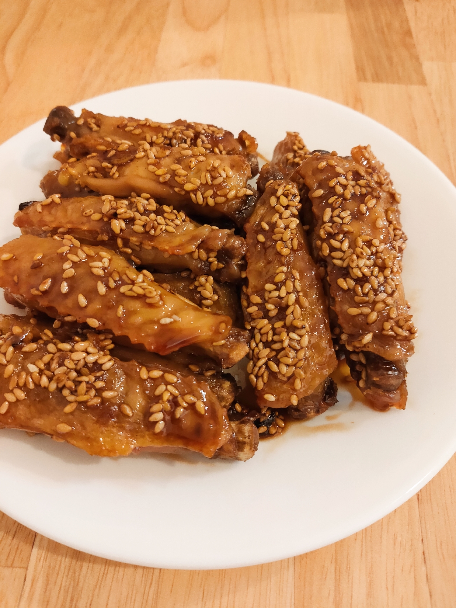 やみつき甘辛旨だれ 鶏手羽中焼き レシピ 作り方 By みんとa 楽天レシピ