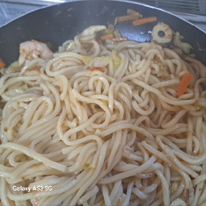 しょうゆベース♡和風焼きうどん