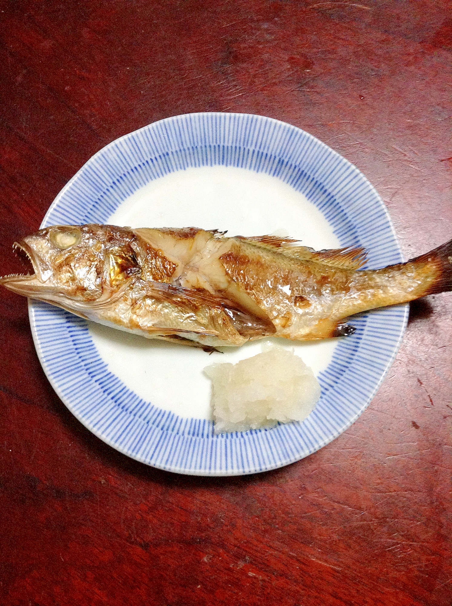 イシモチの生姜醤焼き 今日の献立