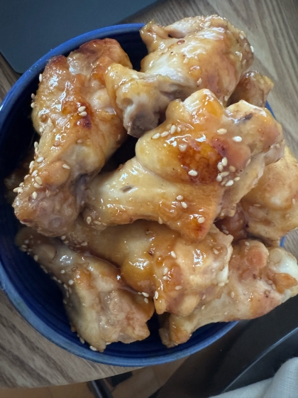 鶏手羽元の照り煮　圧力鍋で簡単に。