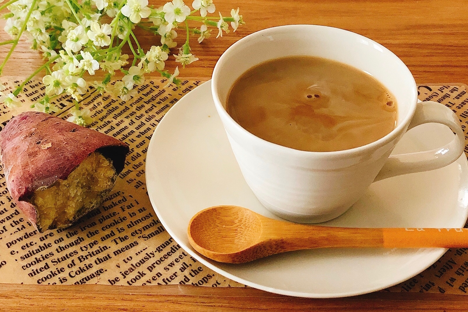 スィートポテトみたいなカフェラテ✧˖°