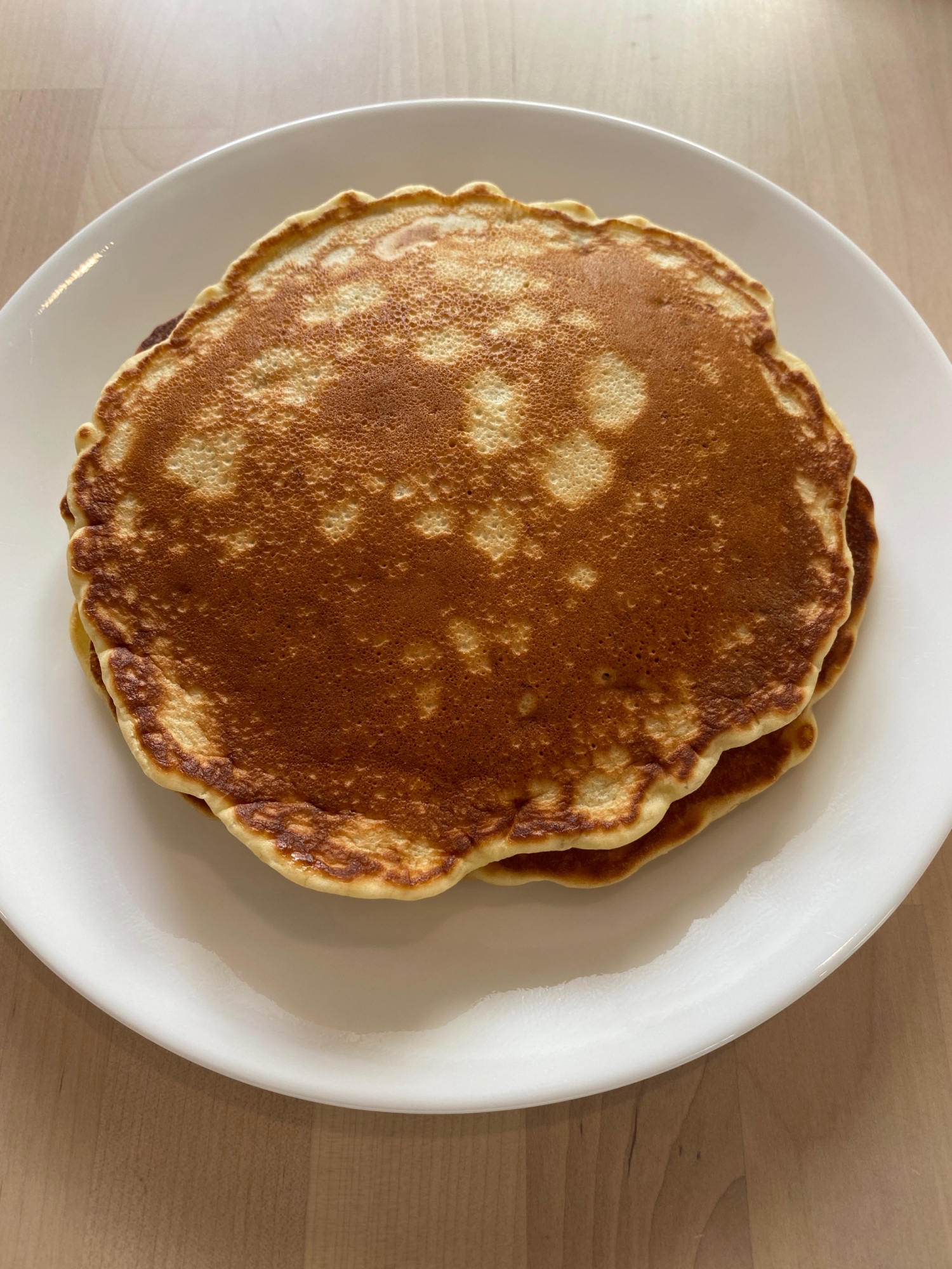 砂糖なし☆米粉入りバナナパンケーキ