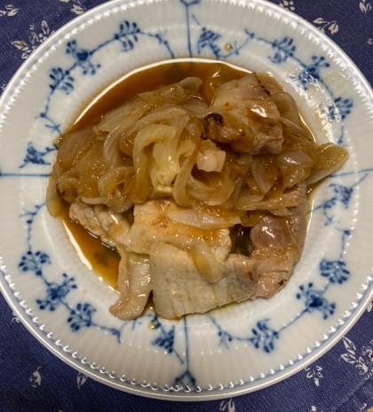 豚こま肉で生姜焼き♪