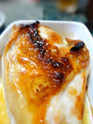 鶏肉の白梅酢漬け焼き