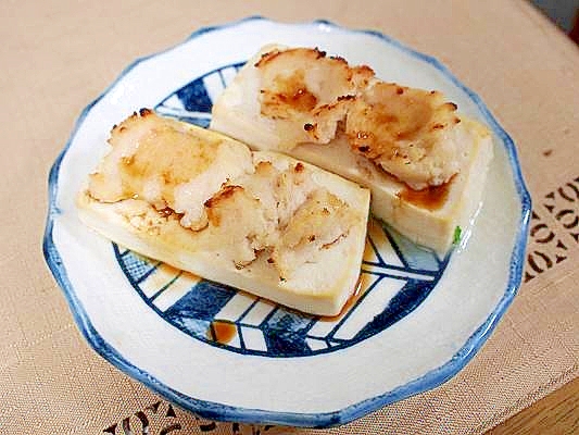 トースターで簡単におつまみ☆豆腐の酒粕焼き