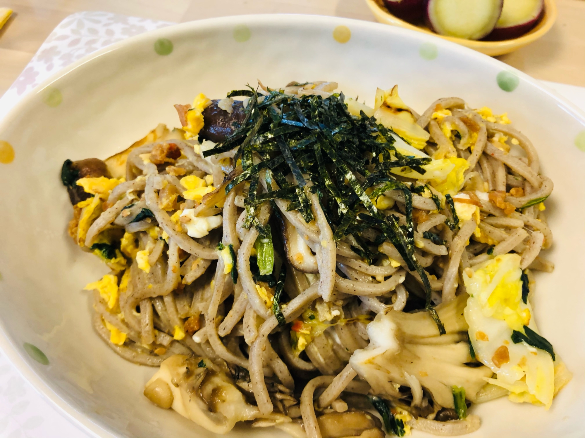 蕎麦焼き（瓦そばイメージ）