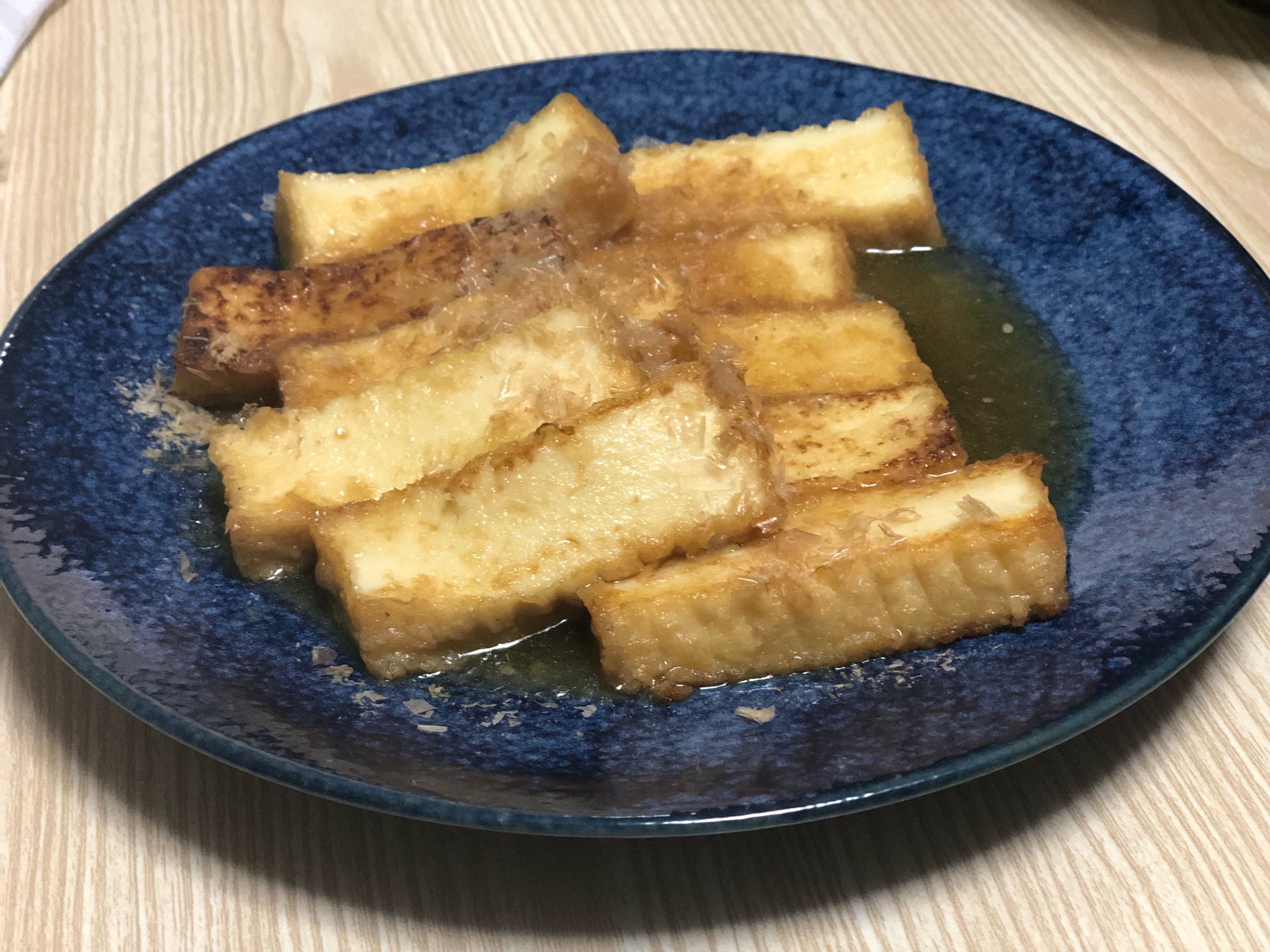 簡単！節約！美味しい！揚げ出し豆腐風餡かけ厚揚げ