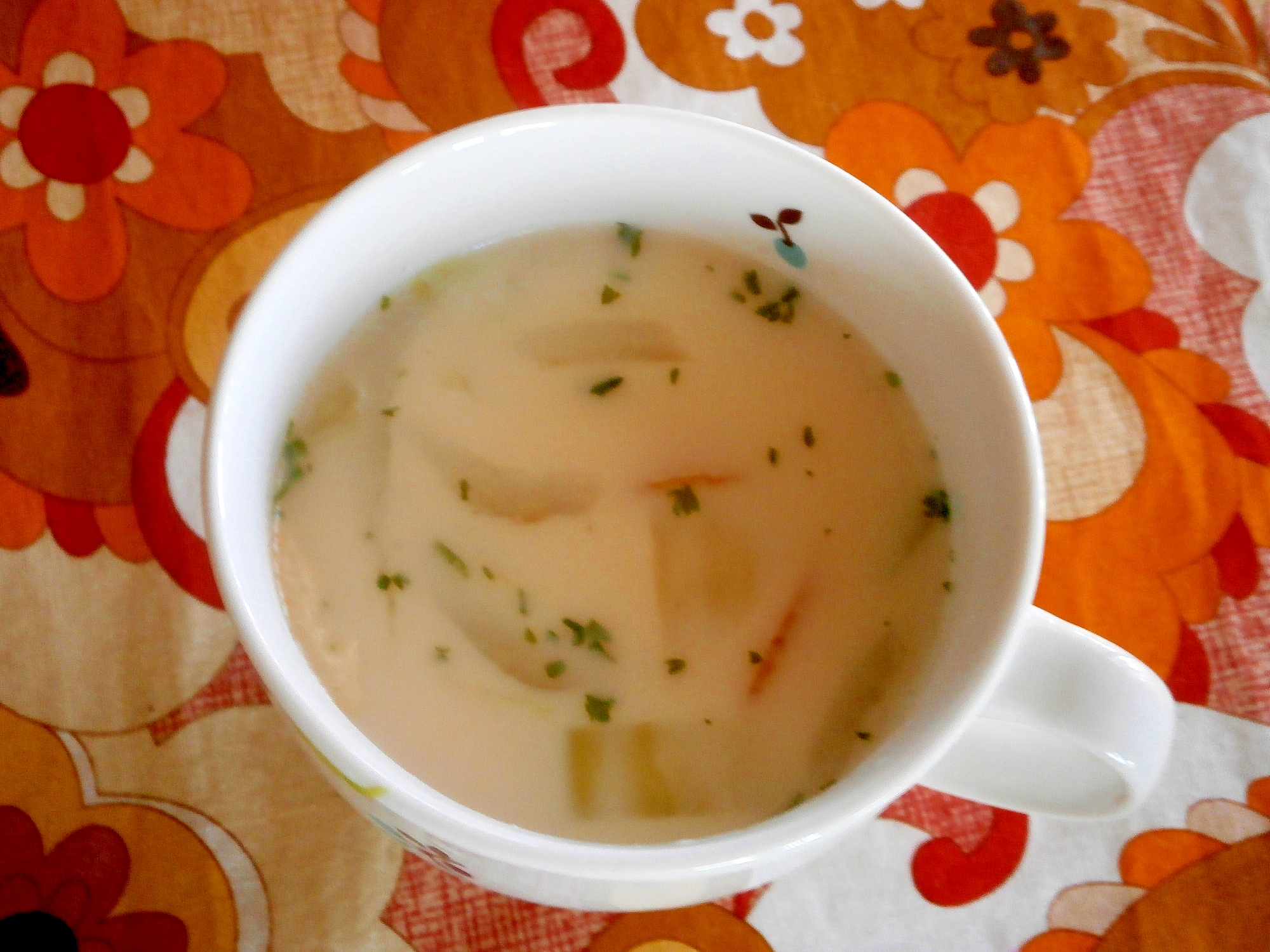 味噌豆乳スープ