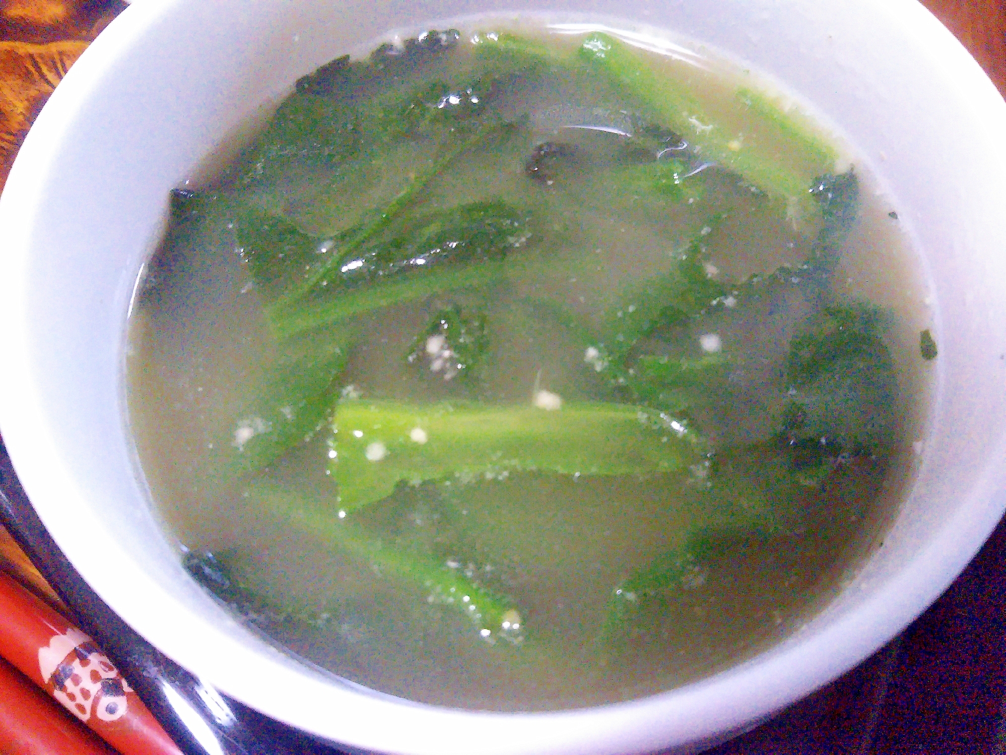 しじみエキスたっぷり☆ほうれん草スープ