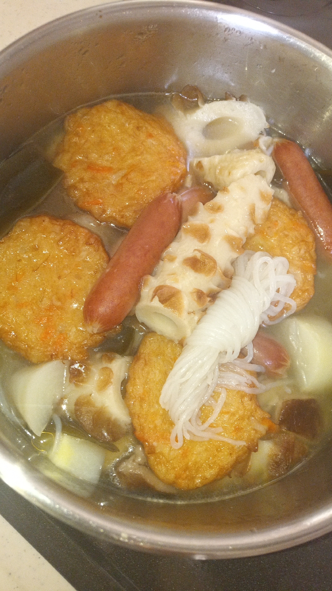 味付けは粉末だしのみ、味付け簡単おでん