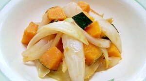 カボチャと玉葱の酢味噌サラダ レシピ・作り方 by ことんとんとん
