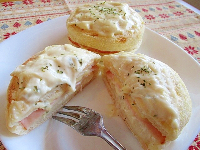 レンジとトースターで簡単♪とろとろクロックムッシュ