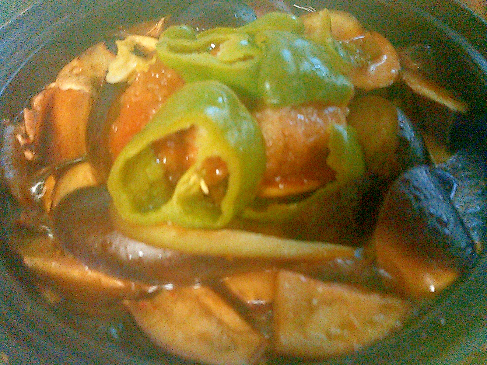 タジン鍋で★ナスと厚切りベーコンのケチャップ煮