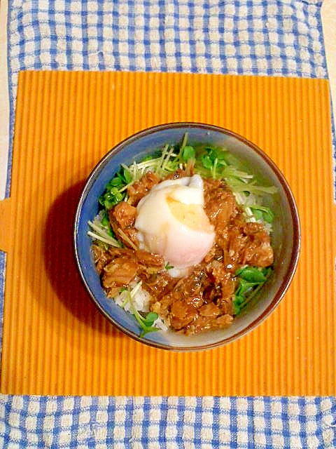 サバ缶の丼♪