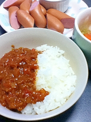 (✿´ー｀)ノ15分ｄｅ簡単キーマカレー