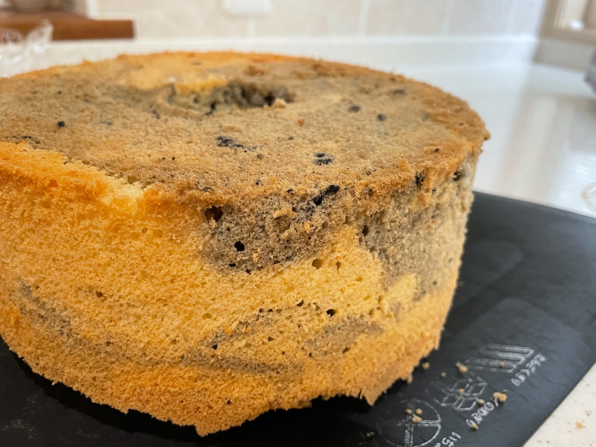 黒ゴママーブルシフォンケーキ レシピ 作り方 By Palさん 楽天レシピ 黒ゴママーブルシフォンケーキ レシピ 作り方 By Palさん 楽天レシピ