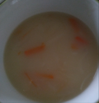 豆乳で☆白菜と玉ねぎのクリームスープ