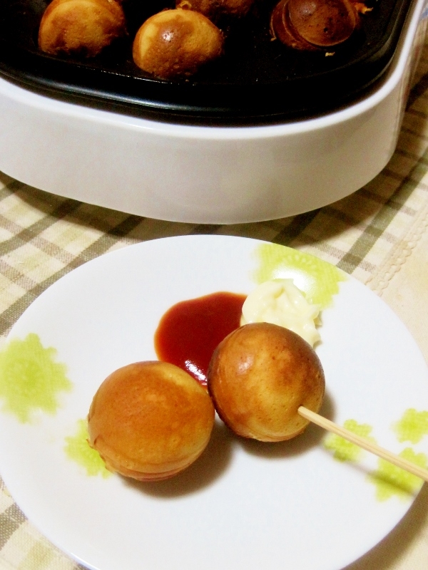 たこ焼きみたい？おやつホットケーキ