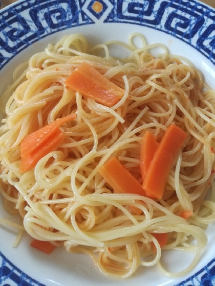 ☆にんにく☆にんじんのペペロンチーノ風パスタ