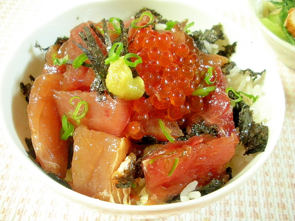 ☆大麦ごはんでマグロのづけ丼☆