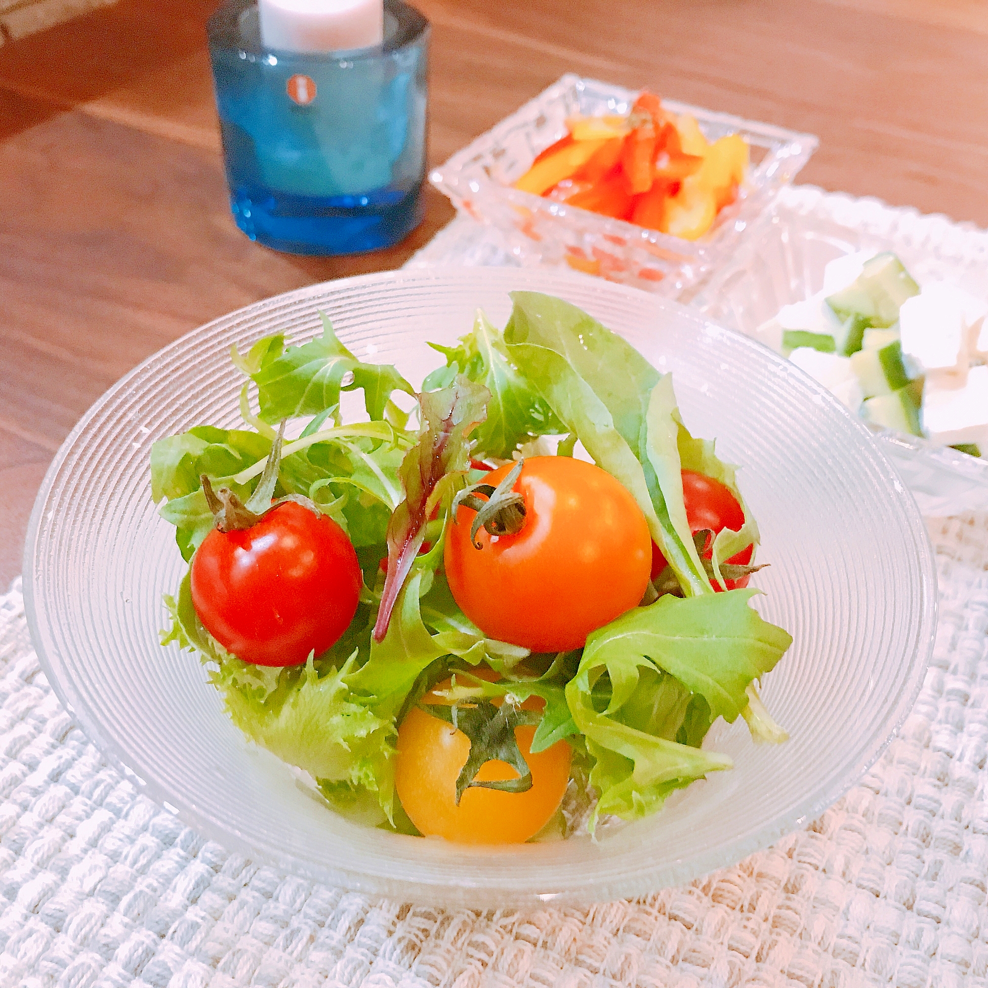 ベビーリーフとミニトマトのサラダ☆