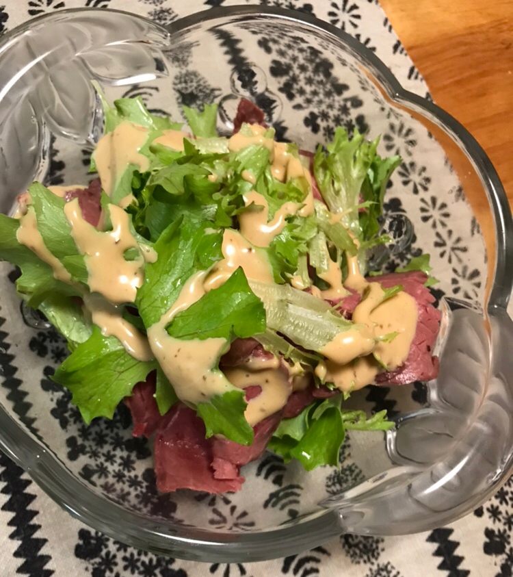 ローストビーフとグリーンリーフのサラダ レシピ 作り方 By ボンド子 楽天レシピ ローストビーフとグリーンリーフのサラダ レシピ 作り方 By ボンド子 楽天レシピ