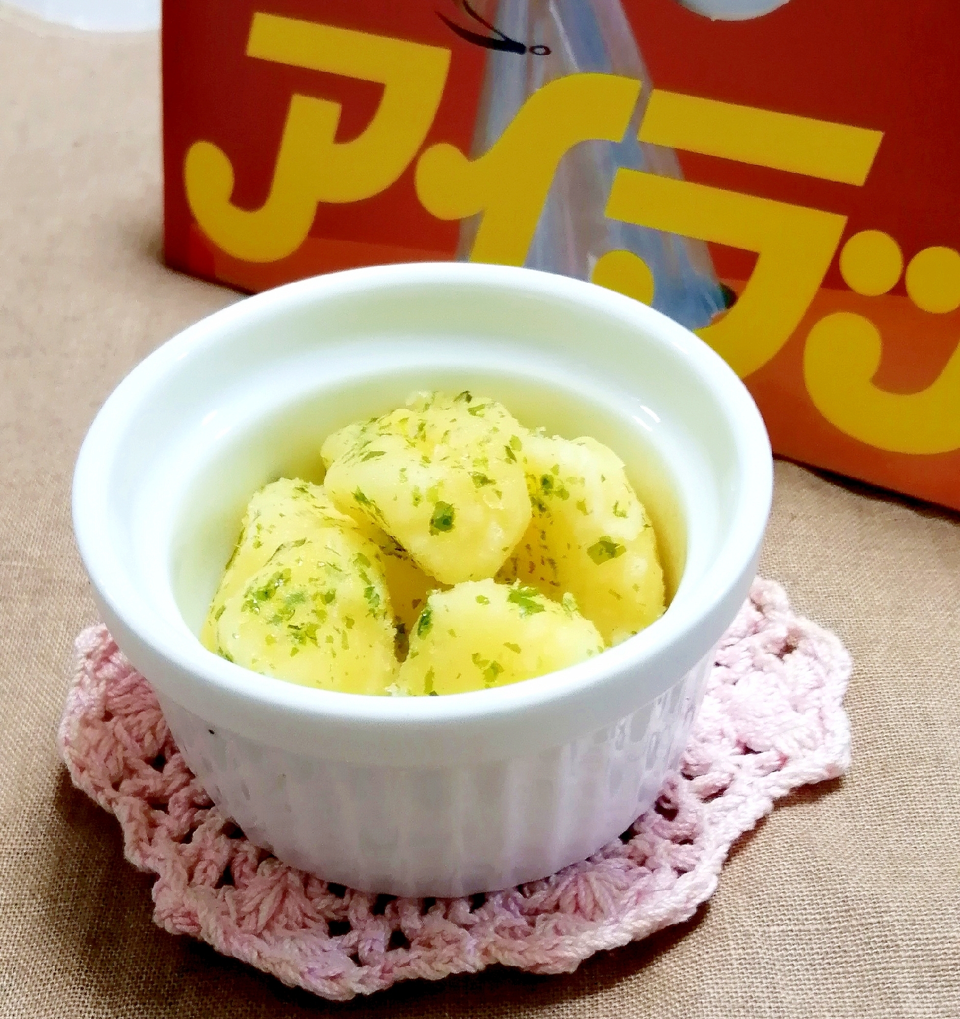 のり塩粉ふきいも☆じゃがいもをアイラップ袋でチン!