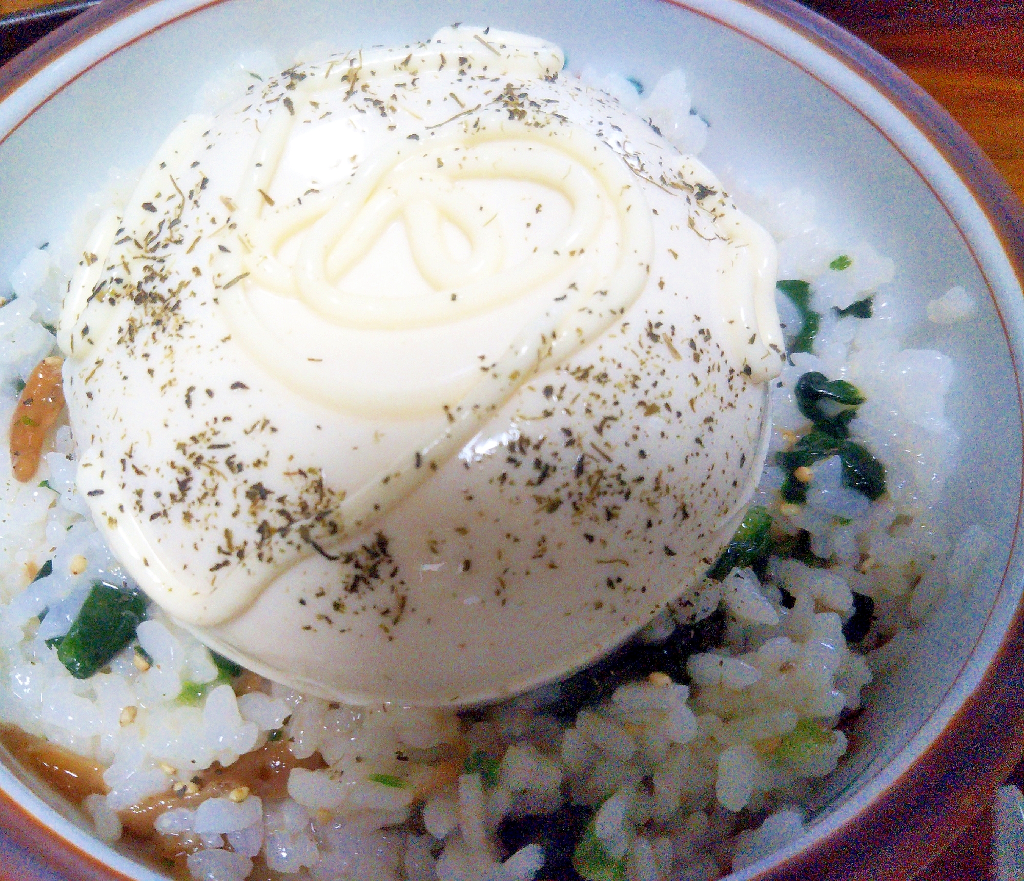 豆腐マヨご飯