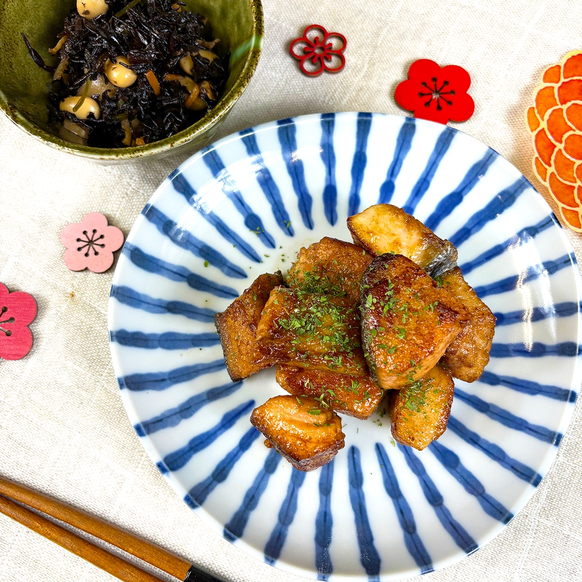 鮭のレモンバター醤油！
