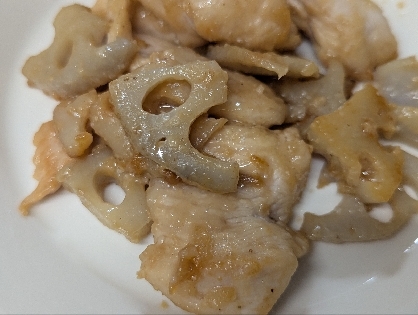 ♢鶏ムネ肉と蓮根の味噌マヨ炒め♢