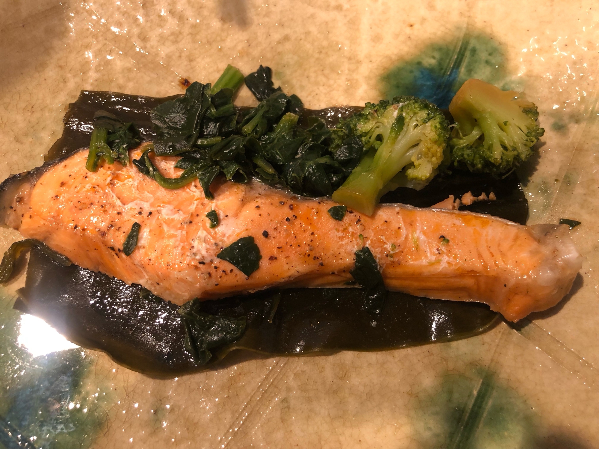 鮭の昆布酒蒸し。No.996