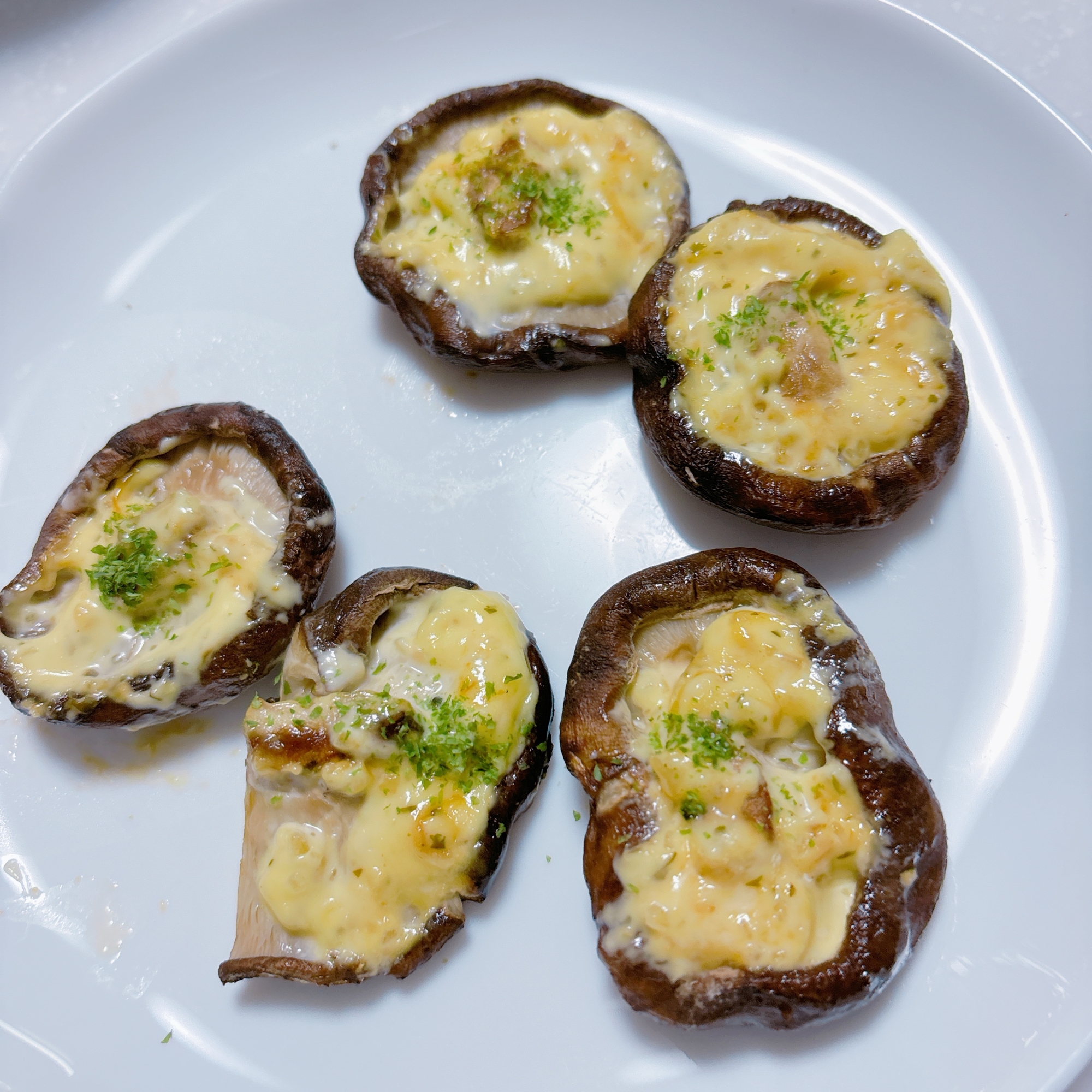 椎茸のタルタルソース焼き