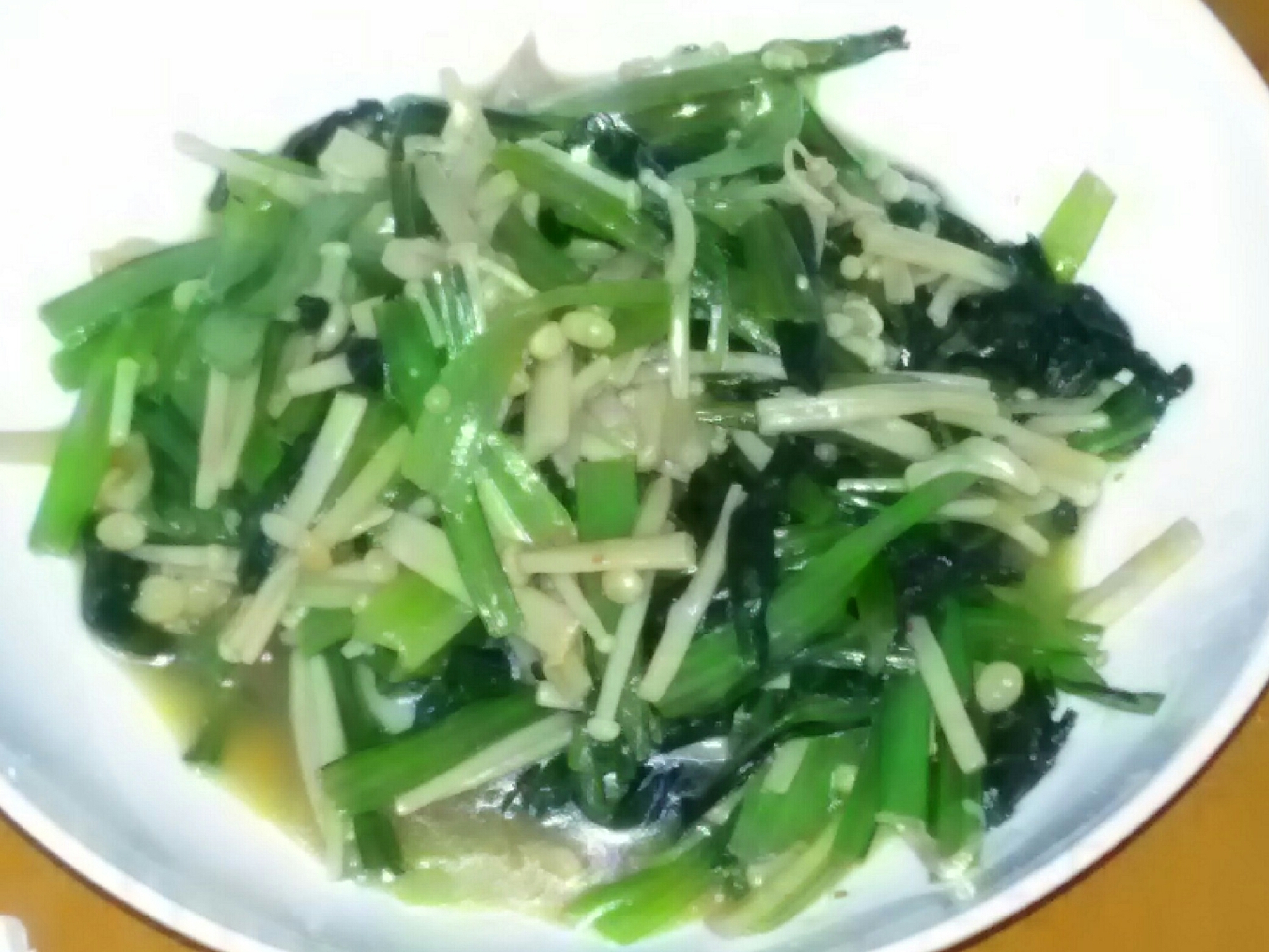 小松菜とえのき茸の炒め煮