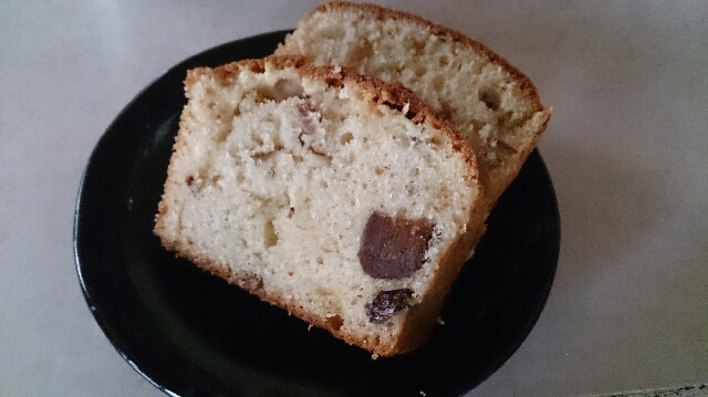 干し柿のブランデー漬けのパウンドケーキ