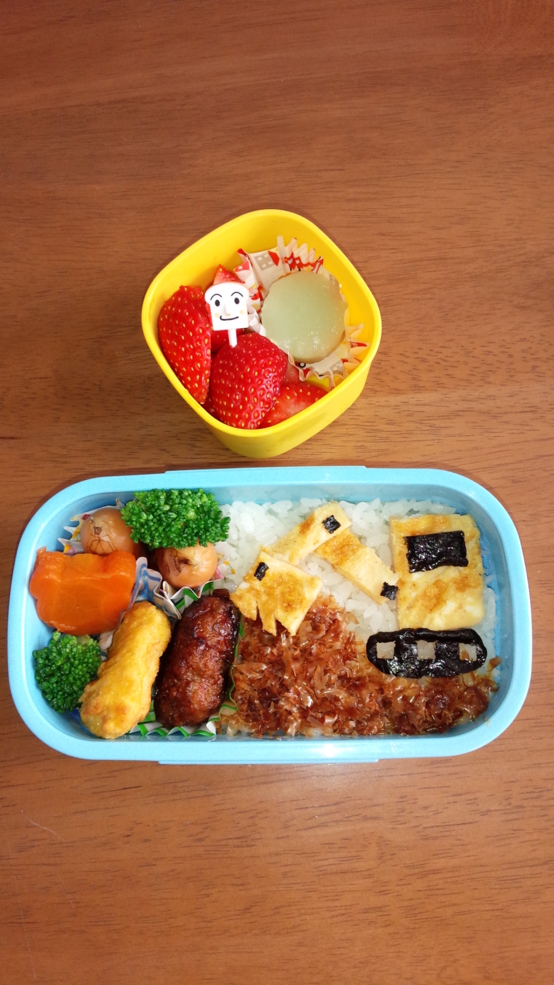 男の子の大好き！ショベル弁当