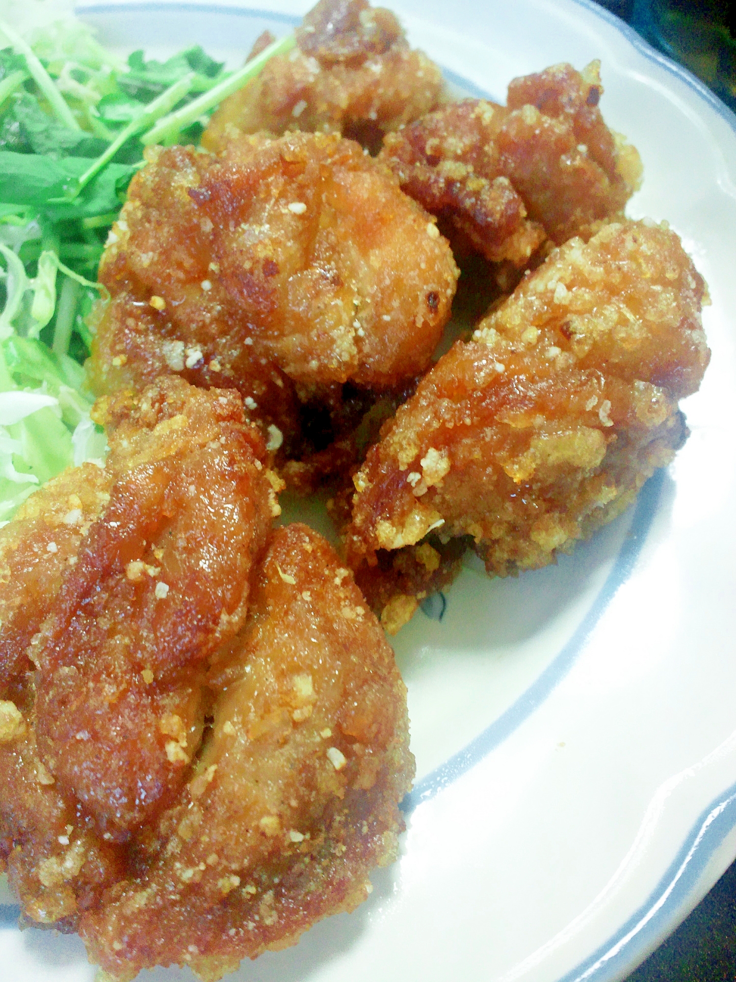 にんにくたっぷり！醤油麹のもも肉から揚げ