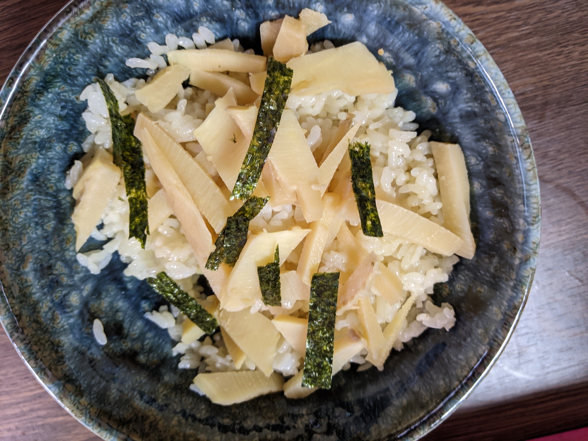 炊き込みご飯風たけのこご飯