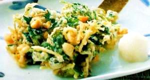 三つ葉と小柱のかき揚げ