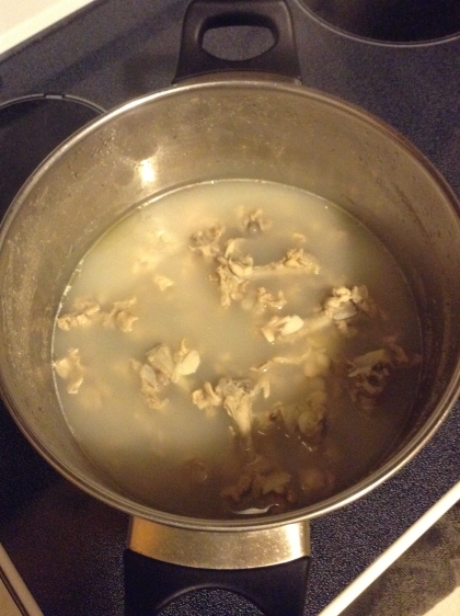 一度に作って冷凍保存☆鶏がらスープ☆