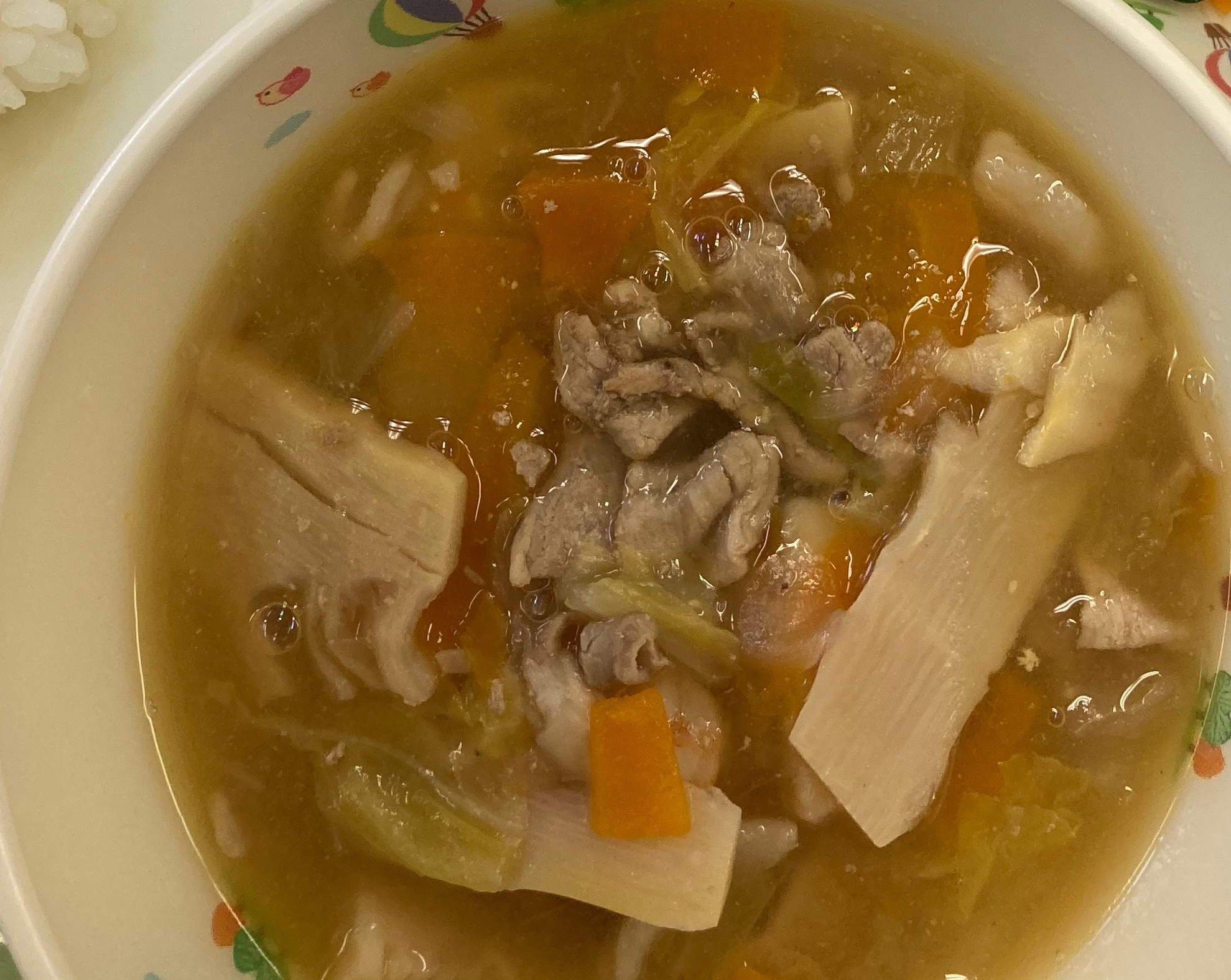 八宝菜スープ