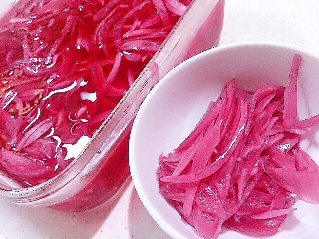 紫玉ねぎの甘酢漬け レシピ 作り方 By Hideok8 楽天レシピ